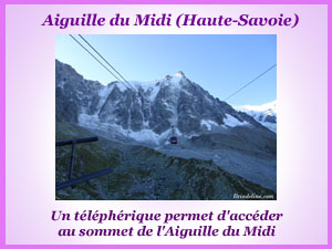 L'Aiguille du Midi par le téléphérique (Haute-Savoie)