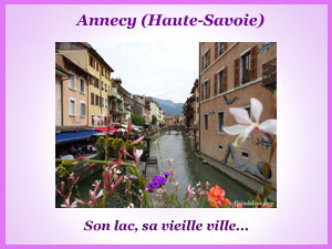 La ville d'Annecy (Haute-Savoie)
