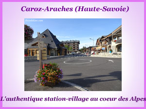 Petite station familiale de Caroz-Araches en Haute-Savoie