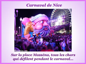 Défilé de chars du carnaval de Nice
