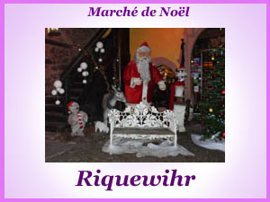 Le marché de Noël et la ville de Riquewihr