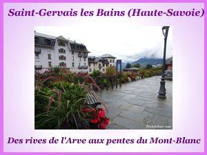 La ville de Saint-Gervais les Bains (Savoie)