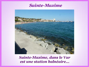 Ville et plage de Sainte Maxime