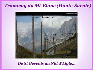 De St Gervais au Nid d'Aigle par le tramway du Mont-Blanc (Haute-Savoie)