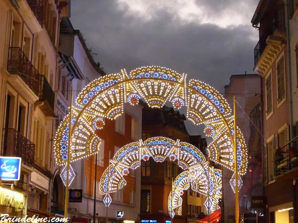 Marché de Noël à Montbéliard - illuminations des rues