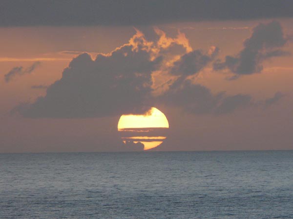 Coucher du soleil à bord du Paquebot Horizon