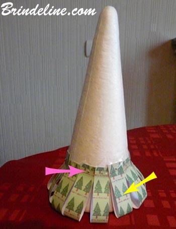 Décoration sapin de Noël fait avec un cône
