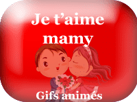 Gifs animés - je t'aime mamy