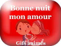 Gifs animés - bonne nuit mon amour