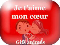 Gifs animés - je t'aime mon coeur