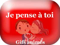 Gifs animés - je pense à toi