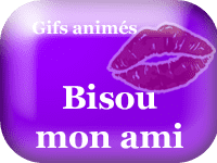 Gifs animés - bisou mon ami