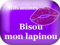 Gifs animés - bisou mon lapinou