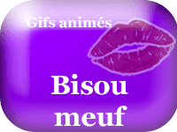 Gifs animés - bisou meuf