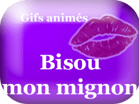 Gifs animés - bisou mignon