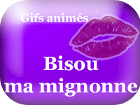 Gifs animés - bisou mignon