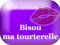 Gifs animés - bisou ma tourterelle