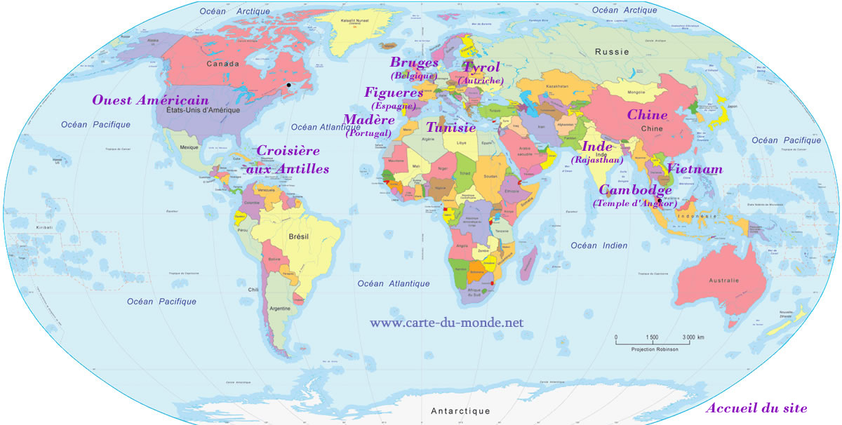 madère carte du monde