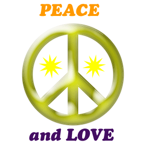 Gif animé gratuit - Peace and Love