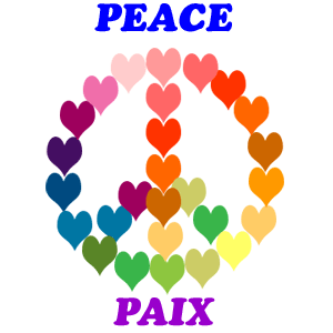 Gif animé gratuit - Peace paix