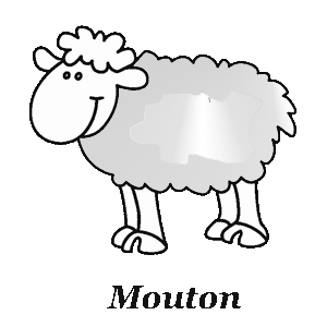 Gif animé gratuit : mouton