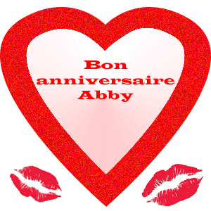 Gif animé gratuit : Bon Anniversaire Abby