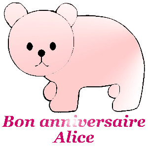 Bon Anniversaire Alice