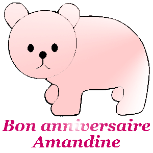 Bon Anniversaire Amandine