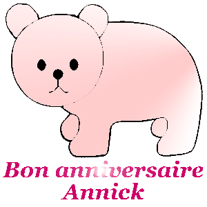 Bon Anniversaire Annick