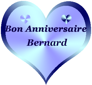 Gif animé gratuit : Bon Anniversaire Bernard