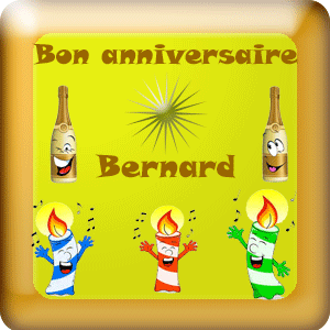 Gif animé   Bon Anniversaire Bernard