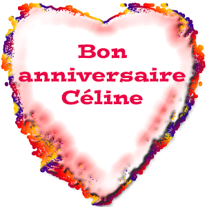 Gif animé - bon Anniversaire Céline