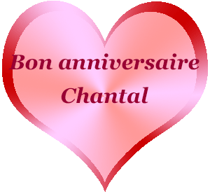 Bon Anniversaire Chantal