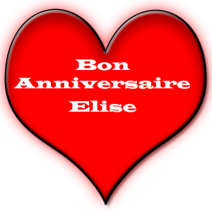 Bon anniversaire Elise