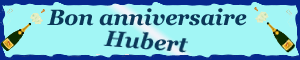 Gif animé gratuit : Bon Anniversaire Hubert