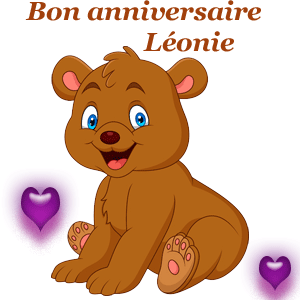 gif animé gratuit - anniversaire - Léonie