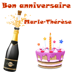 Bon anniversaire - Marie-Thérèse