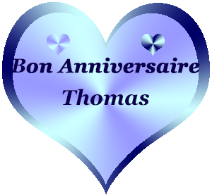 Gif animé gratuit : Bon Anniversaire Thomas