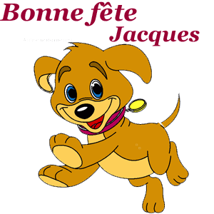 Gif animé gratuit - bonne fête Jacques  -  3 mai