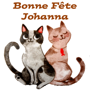 dessin animé gratuit - bonne fête Johanna   -  8 mai