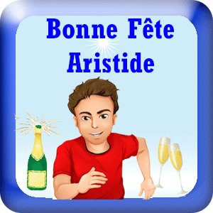 Gif animé - bonne fête Aristide  - 31 août