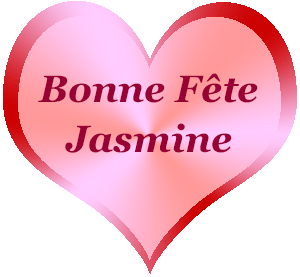 Gif animé - bonne fête Jasmine  - 5 octobre
