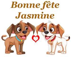 Gif animé - bonne fête Jasmine  - 5 octobre