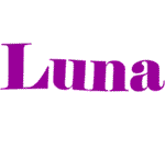 Gif animé gratuit - prénom - Luna