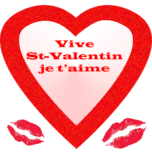 Vive Saint-Valentin, je t'aime