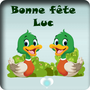 gif animé - Bonne fête Luc Bonne fête Luc