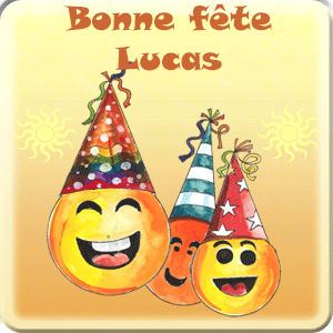 gif animé - Bonne fête Lucas Bonne fête Lucas