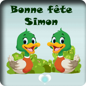 gif animé - Bonne fête Simon Bonne fête Simon