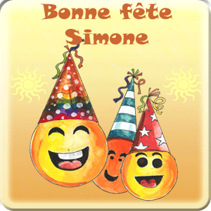 gif animé - Bonne fête Simone Bonne fête Simone