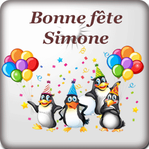 gif animé - Bonne fête Simone Bonne fête Simone